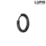 ブラック | 【18G】シンプルリングボディピアス | LUPIS