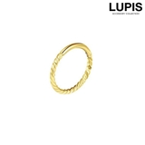 ゴールド | 【16G】ツイストセグメントリングボディピアス | LUPIS