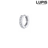 シルバー | ≪1個入/片耳用≫【20G】キュービックジルコニアフープピアス | LUPIS
