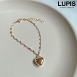 ゴールド | ペタルチェーンハートブレスレット | LUPIS