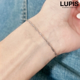 スクリュー×シルバー | ベーシックチェーンブレスレット | LUPIS