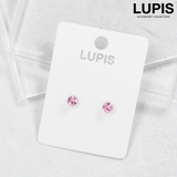 ピンク | カラーストーンマグネットピアス(6色あり)【磁石ピアス】 | LUPIS