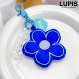 ブルー | ふわふわフラワーチャーム | LUPIS