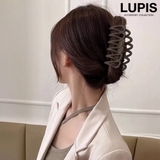 グレージュ | マットラインバンスクリップ【ヘアアクセサリー】 | LUPIS