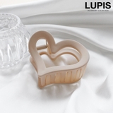 ベージュ | ハートフレームバンスクリップ【小さめ ヘアアクセサリー】 | LUPIS