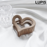 モカ | ハートフレームバンスクリップ【小さめ ヘアアクセサリー】 | LUPIS