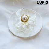 クリア | センターパールフラワーバンスクリップ  | LUPIS