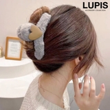 グレー | ハートファーバンスクリップ【ヘアアクセサリー】 | LUPIS