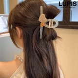 ベージュ | マーブルハートバンスクリップ | LUPIS