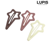 スター | マットカラーハート×スターぱっちんヘアピンセット | LUPIS