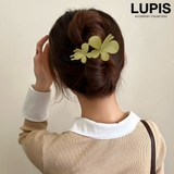 マスタード | マットカラーバタフライヘアクリップ | LUPIS