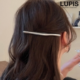 シルバー | ニュアンスラインメタルバレッタ | LUPIS