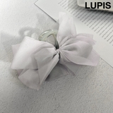 グレー | シフォンリボンバンスクリップ | LUPIS