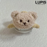 ベージュ | ふわふわくまバンスクリップ | LUPIS