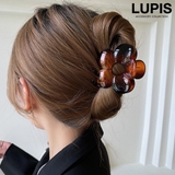 ブラウン | クリアカラーフラワーバンスクリップ | LUPIS