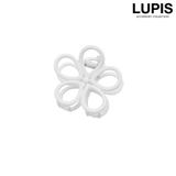 ホワイト | ミニフラワーバンスクリップ | LUPIS