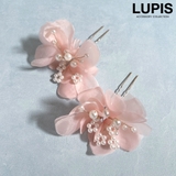ピンク | ≪2本セット≫フラワーパールコームセット | LUPIS