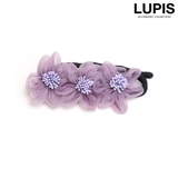 パープル | オーガンジーフラワーシニヨンメーカー | LUPIS
