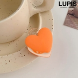 オレンジ | ビビットカラーハートヘアクリップ | LUPIS