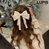 アイボリー | BIGリボンバレッタ | LUPIS