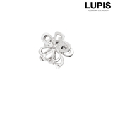 シルバー | ≪1個入り≫メタルフラワープチヘアクリップ | LUPIS