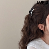 ブラック | メタルボール×リボンミニバンスクリップ | LUPIS