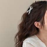 シルバー | メタルボール×リボンミニバンスクリップ | LUPIS