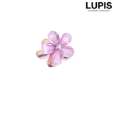ピンク | フラワーミニヘアクリップ | LUPIS
