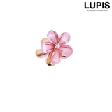 ピンク | フラワーミニヘアクリップ | LUPIS