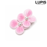 ピンク | グラデーションフラワーヘアクリップ | LUPIS