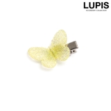 イエロー | 【小ぶり】キラキラバタフライヘアクリップ | LUPIS