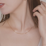 ゴールド×スリム | 【金属アレルギー対応 316L】スネークチェーンステンレスネックレス | LUPIS