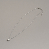 シルバー | 【金属アレルギー対応 316L】ドロップステンレスネックレス | LUPIS