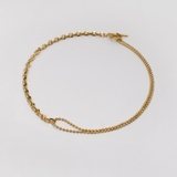 ゴールド | アシンメトリーマンテルステンレスネックレス | LUPIS