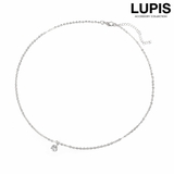 シルバー | 一粒ストーンネックレス | LUPIS