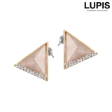 ピンク | エレガンストライアングルピアス  | LUPIS