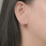 3mm | キュービックジルコニアステンレスピアス | LUPIS