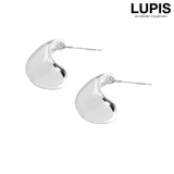シルバー | ニュアンスカーブメタルピアス【S925ポスト】 | LUPIS