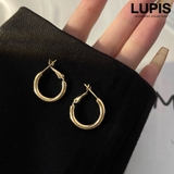 ゴールド | メタルフープピアス【S925ポスト】 | LUPIS
