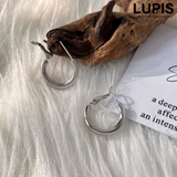 シルバー | メタルフープピアス【S925ポスト】 | LUPIS