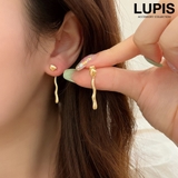 ゴールド | ニュアンスラインバックキャッチピアス【S925ポスト】 | LUPIS