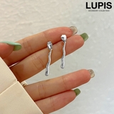 シルバー | ニュアンスラインバックキャッチピアス【S925ポスト】 | LUPIS