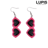 ピンク | サングラスモチーフフックピアス | LUPIS
