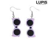 パープル | サングラスモチーフフックピアス | LUPIS