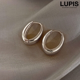 シルバー | ワンタッチドロップフープピアス | LUPIS