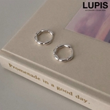 シルバー | ぽこぽこメタルフープピアス | LUPIS