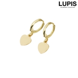 ゴールド | ハートプレートプチフープピアス | LUPIS