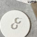 シルバー | ゴージャスメタルフープピアス【S925ポスト】 | LUPIS