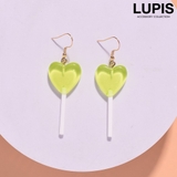 イエロー | ハートキャンディフックピアス | LUPIS