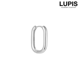 シルバー | ≪1個入/片耳用≫ラウンドスクエアフープピアス | LUPIS